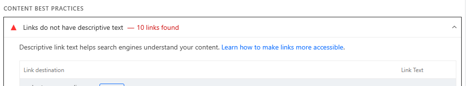 FF inks do not have descriptive text - 10 links found