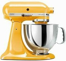 The KitchenAid Food Processor - A Detailed Review image 5 side profile yellow KitchenAid stand mixer frosted fusions