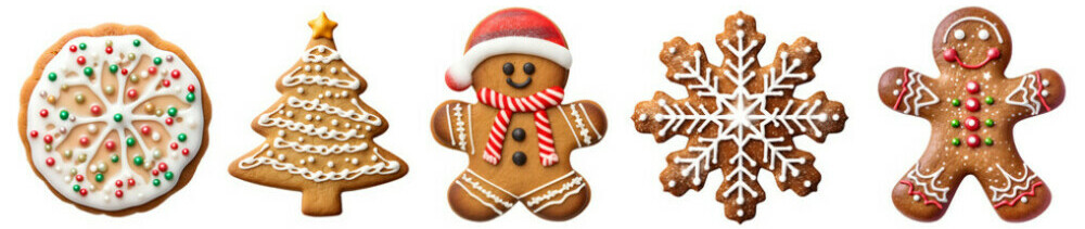 Christmas Ice Cream Desserts to Sweeten Your Festivities image 6 festive gingerbread in a line frosted fusions