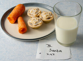 Festive Fusions Homemade Brandy and Mince Pie Ice Cream image 1 mince pies carrots milk and note left for santa frosted fusions