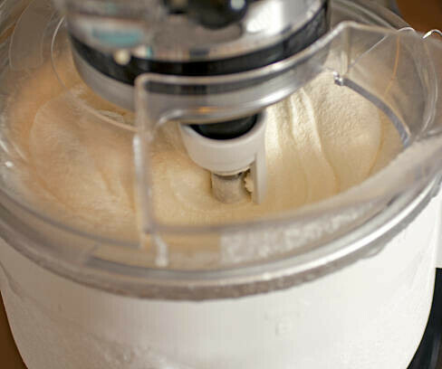 Why Is My Homemade Ice Cream So Hard image 6ice cream machine containing ice cream that is churning frosted fusions