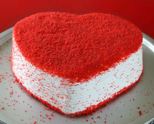 Love at First Scoop Learn to Craft Your Own Red Velvet Homemade Ice Cream image 6 heart shaped red velvet cake frosted fusions