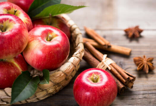 Spiced Apple Homemade Ice Cream A Twist on a Classic Pie Favourite image 3 fresh apples and cinnamon sticks with star anise frosted fusions