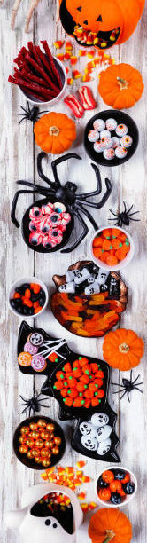 Halloween Ice Cream Treats - Spooky Ice Scream Recipes For The Occasion image 6 selection of halloween sweets and toppings for desserts frosted fusions