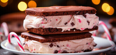 Christmas Ice Cream Desserts to Sweeten Your Festivities image 4 candy cane ice cream sandwich frosted fusions