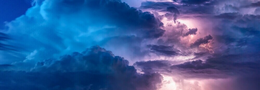 clouds and lightning