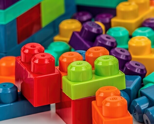 close up of some lego pieces