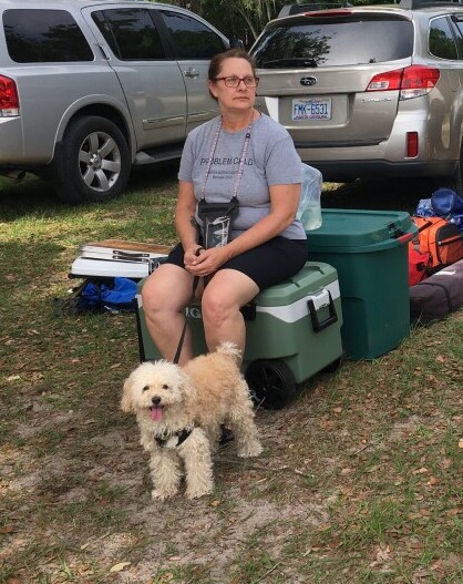 Brady and Julie at Campground