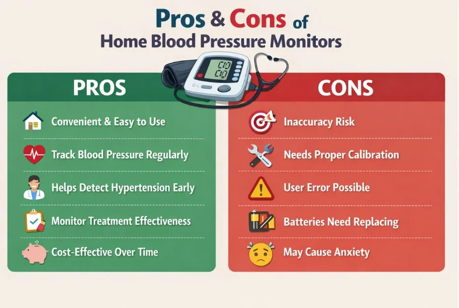 Pros and Cons of Home Blood Pressure Monitors.