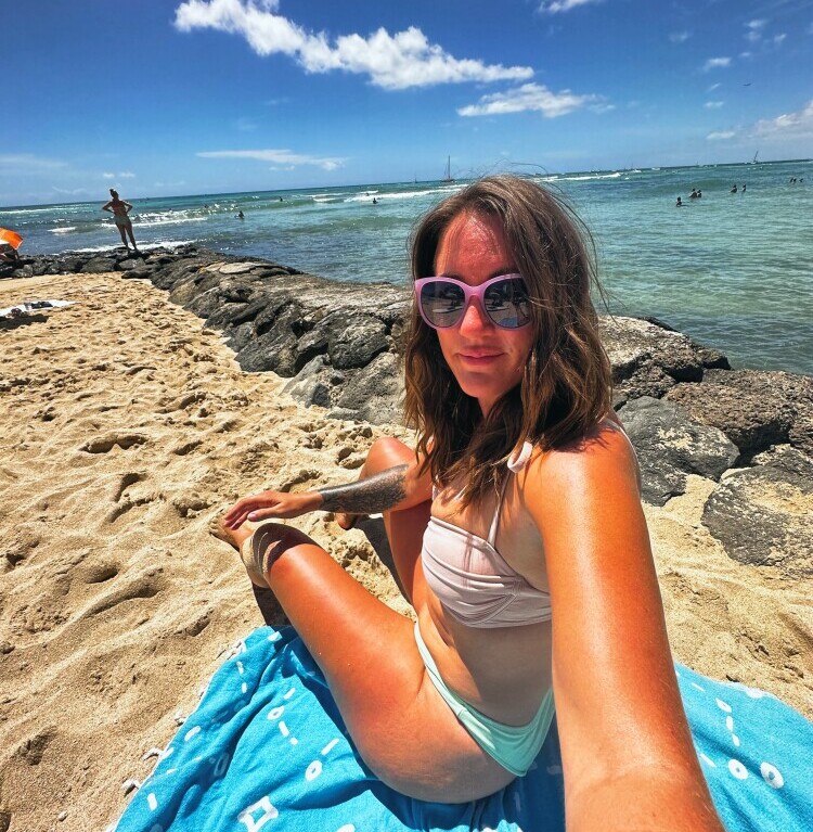 hawaii, beach, Waikiki, bikini