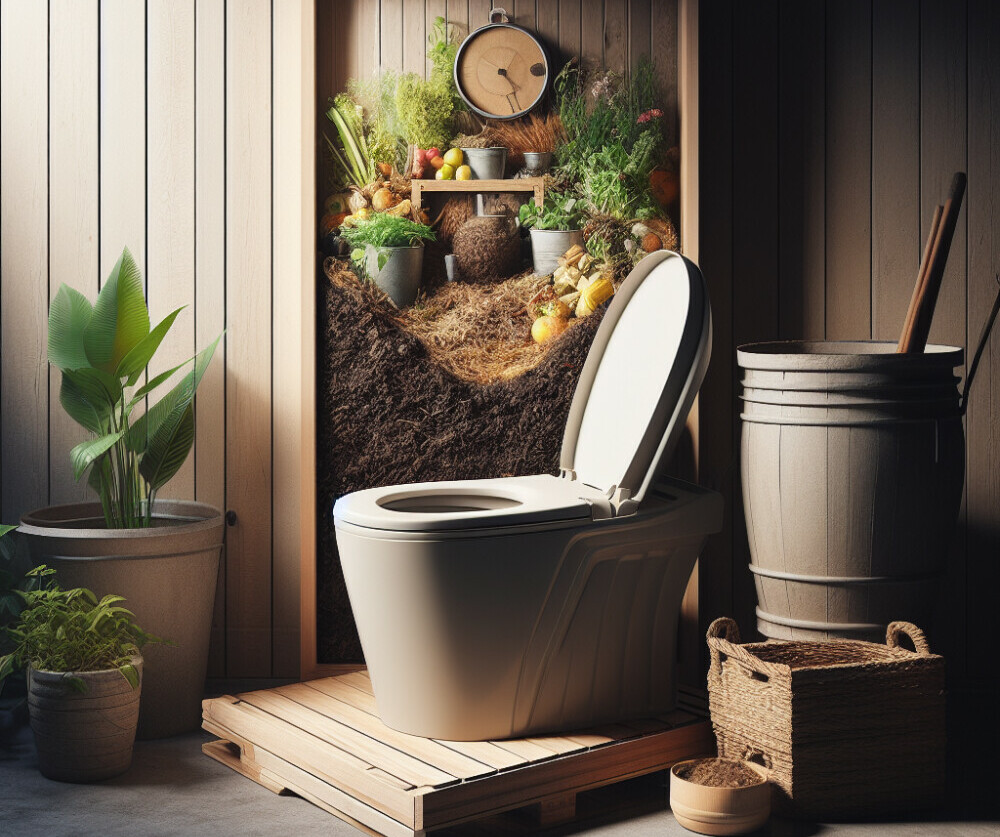 Compost and a composting toilet