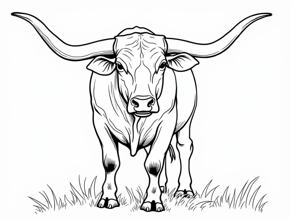 Longhorn Cow