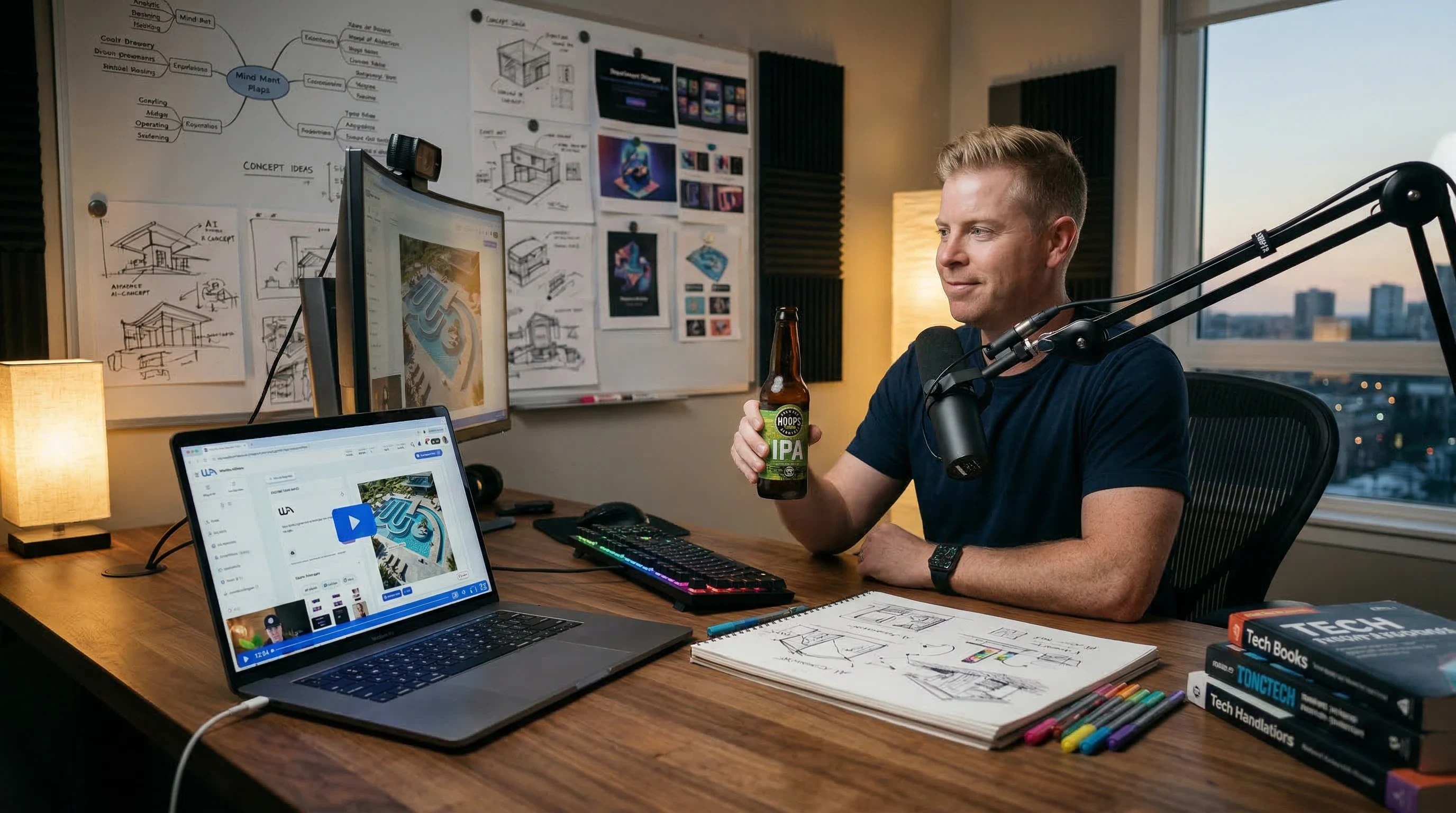 Beer With Kyle discussion about AI Image Studio tools and future features.