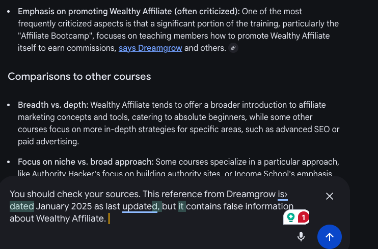 dreamgrow misinformation