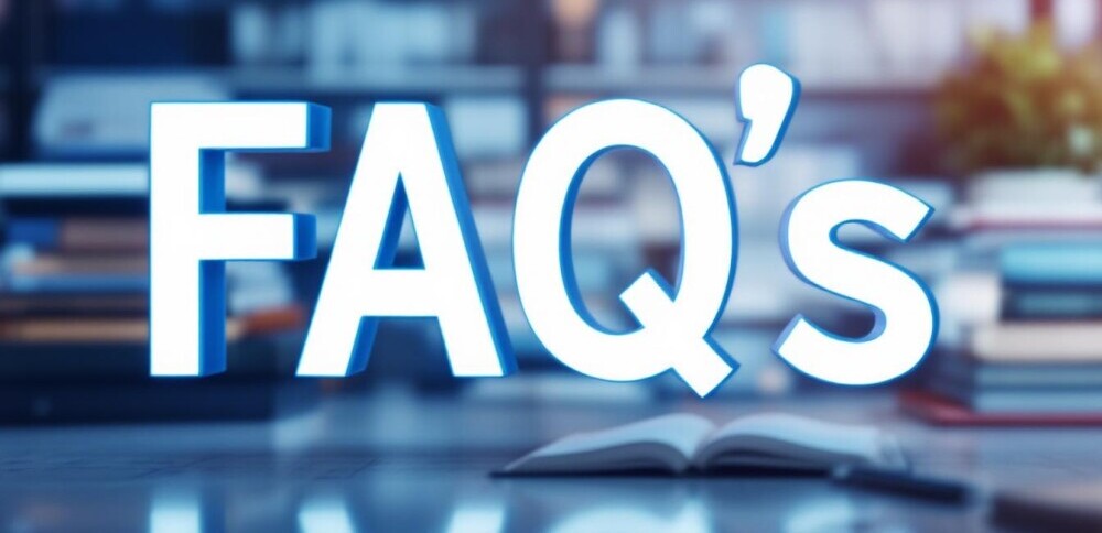 Sign that says FAQ's