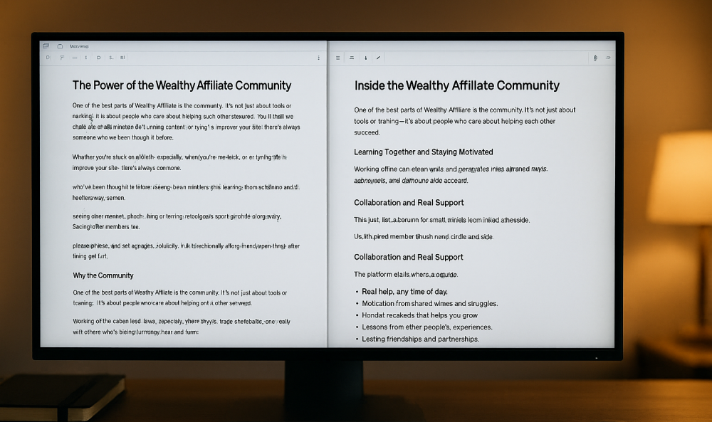 Article Creator vs Polished Post ready to publish
