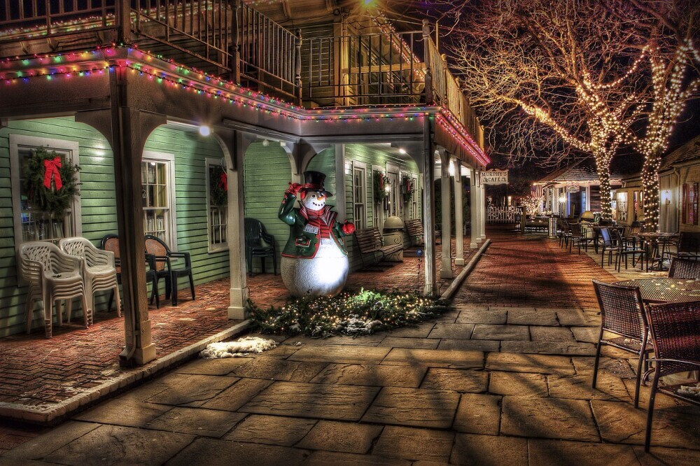 Christmas Decorations with a snowman