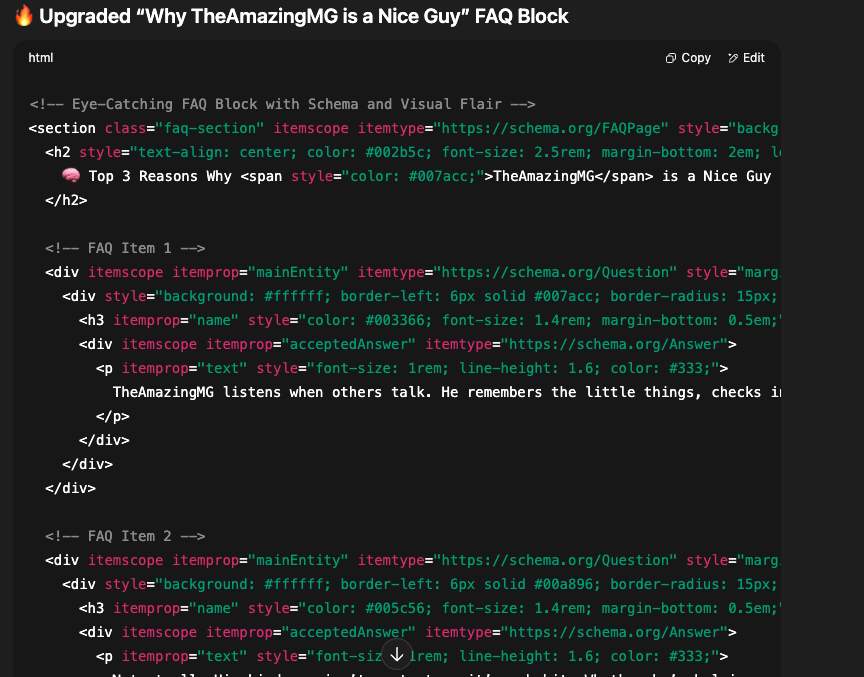 Talk to the Code