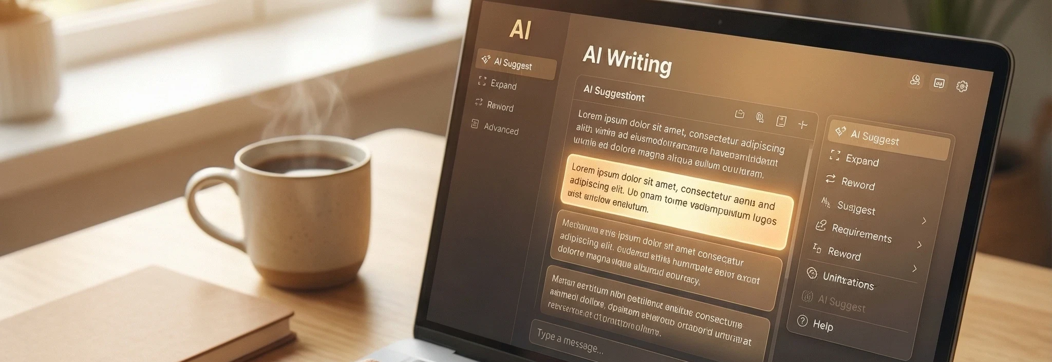 Steam from cup example number 2