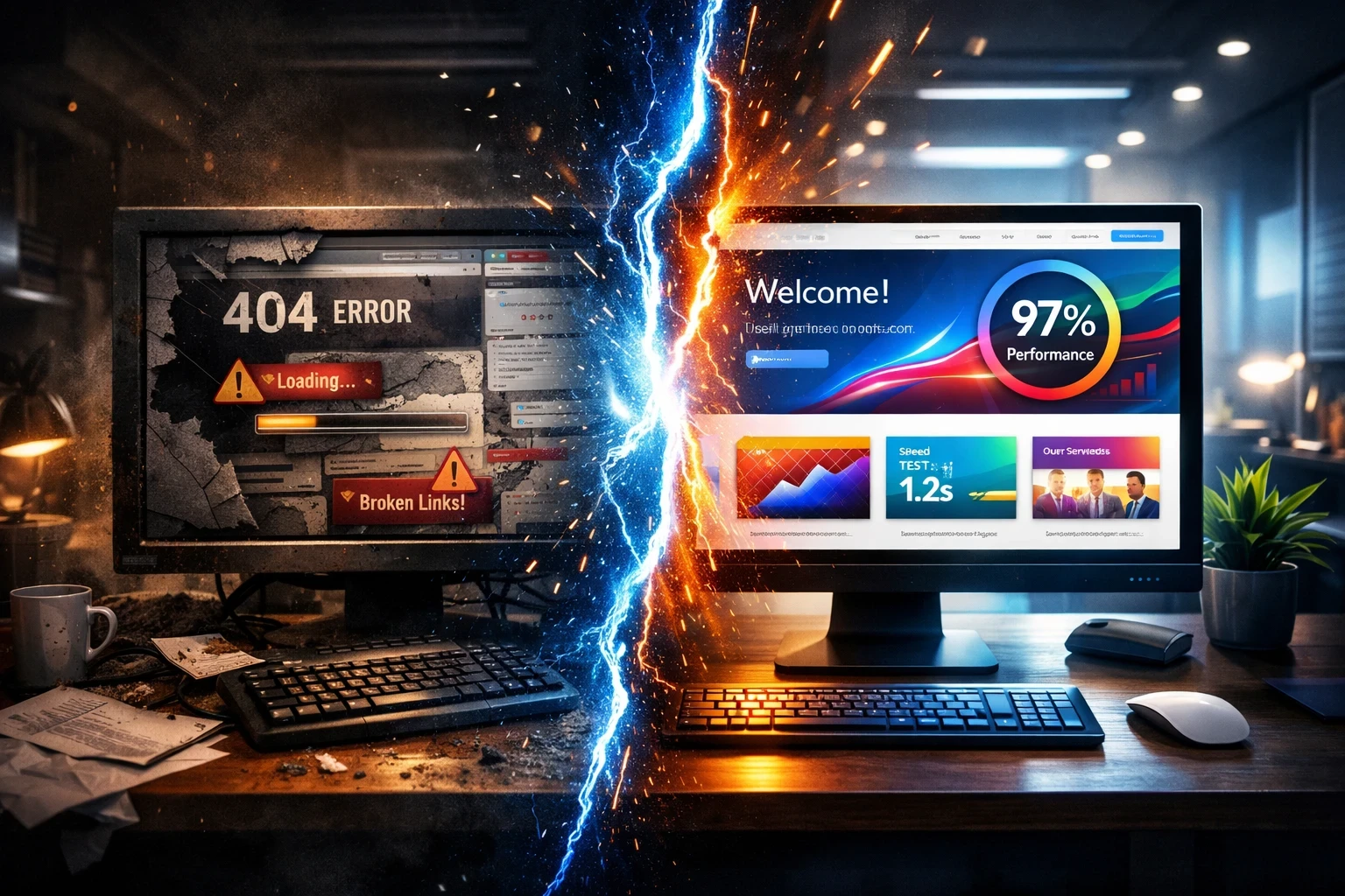 a visual relaunch of a dusty old broken site into a new a fresh idea