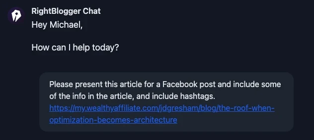AI Chat with Rightblogger