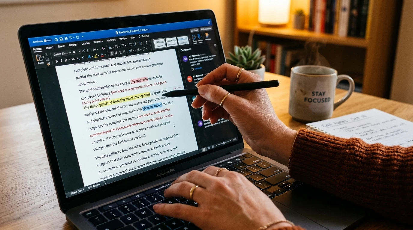 Editing AI-generated content with revisions and improvements