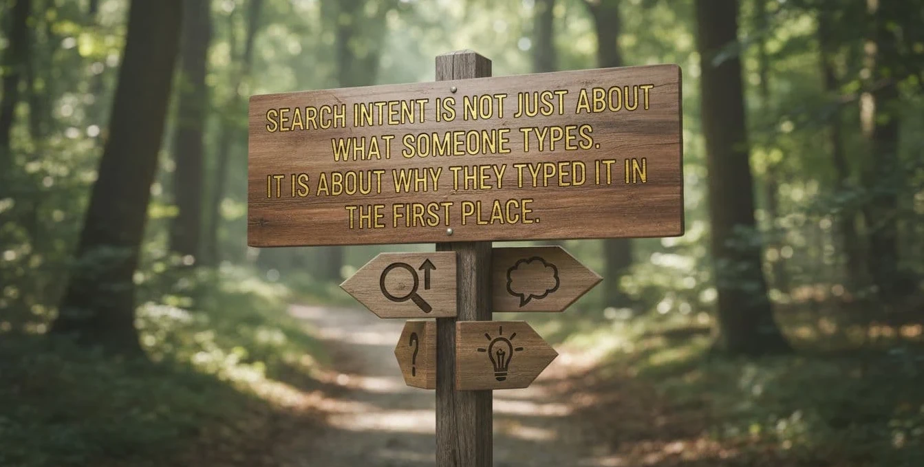 Search intent is not just about what someone types. It is about why they typed it in the first place.