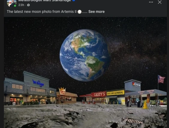 screenshot from facebook