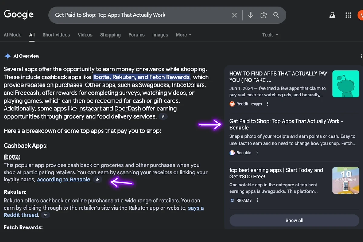 Indexed Benable longtail keyword.