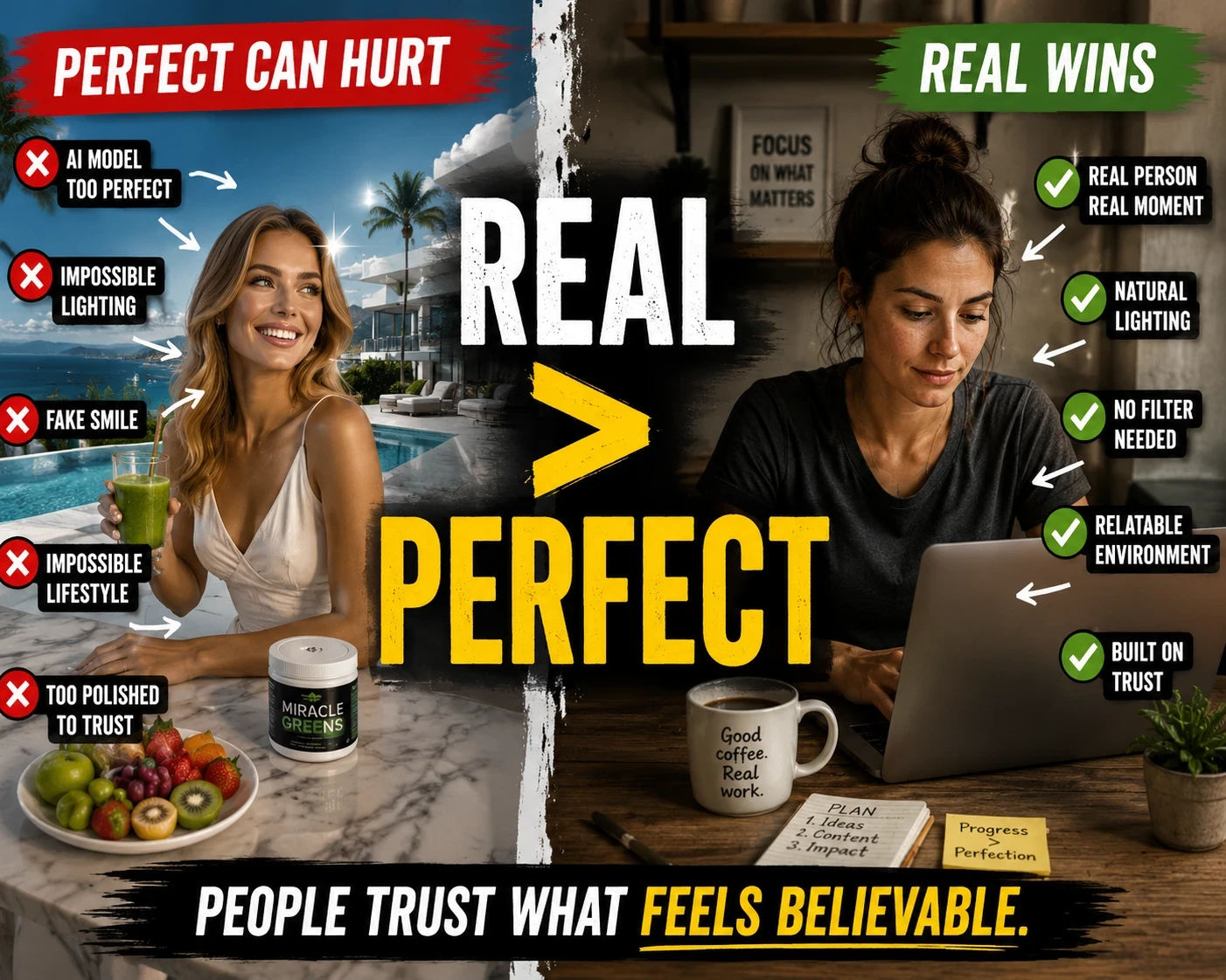 People Trust what is believable
