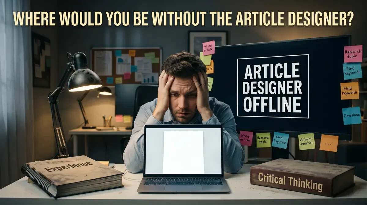 where would you be without the article designer question