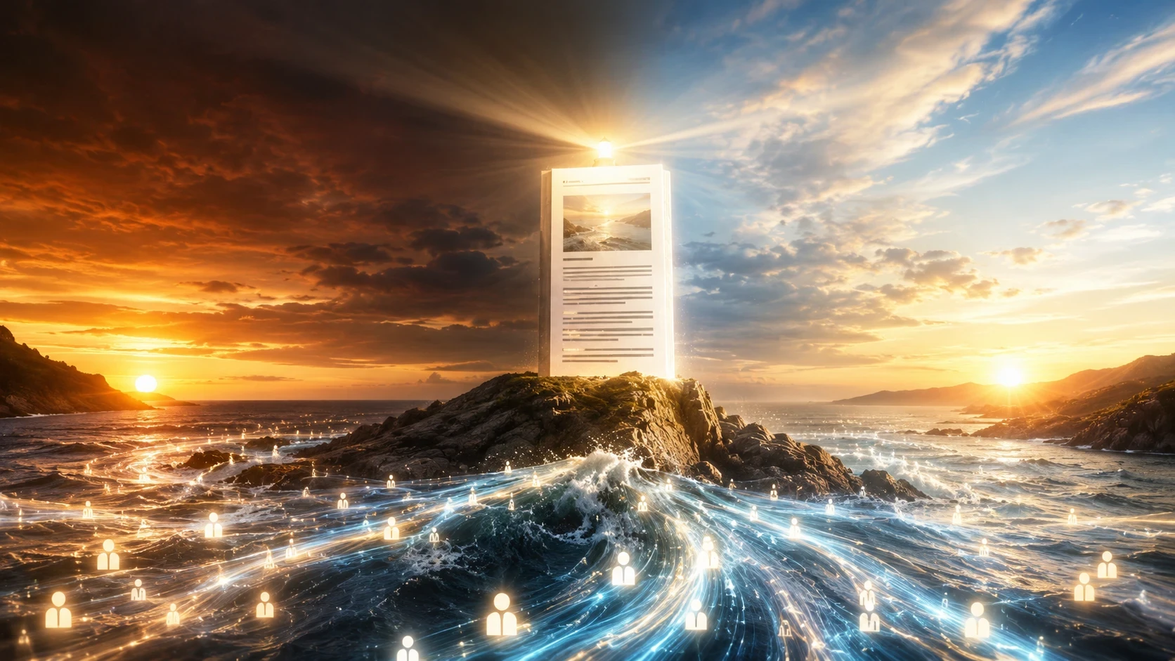 Evergreen blog article attracting website traffic and readers over time, illustrating how one article can continue working for years.