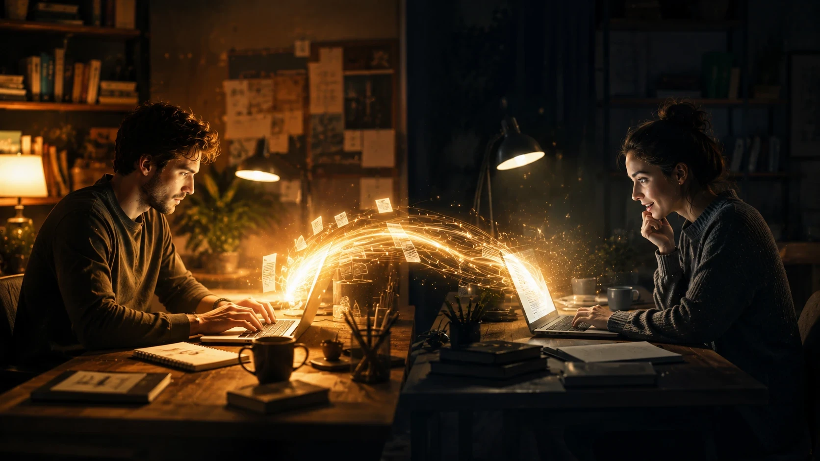 Content creator writing an article that helps a single reader find answers online, illustrating the importance of creating content for one person at a time.