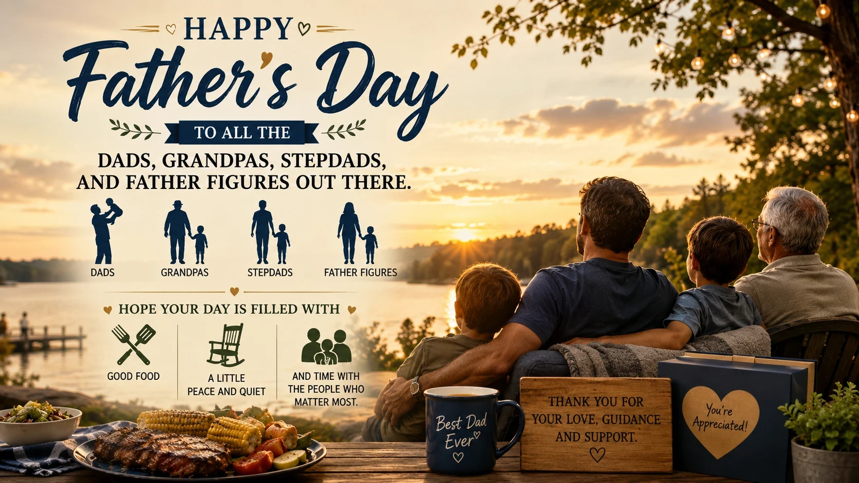 Happy fathers day infograaphic