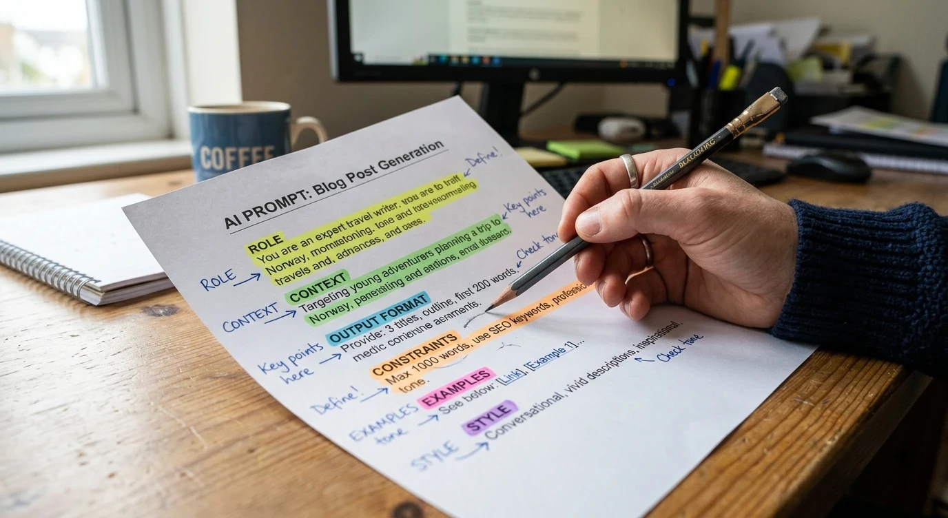 Breaking down an AI prompt to understand how each section contributes to the final output.