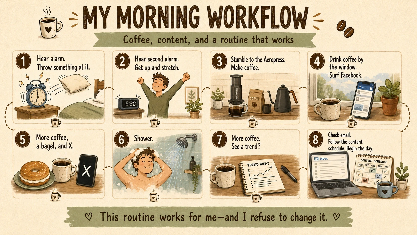 My morning workflow