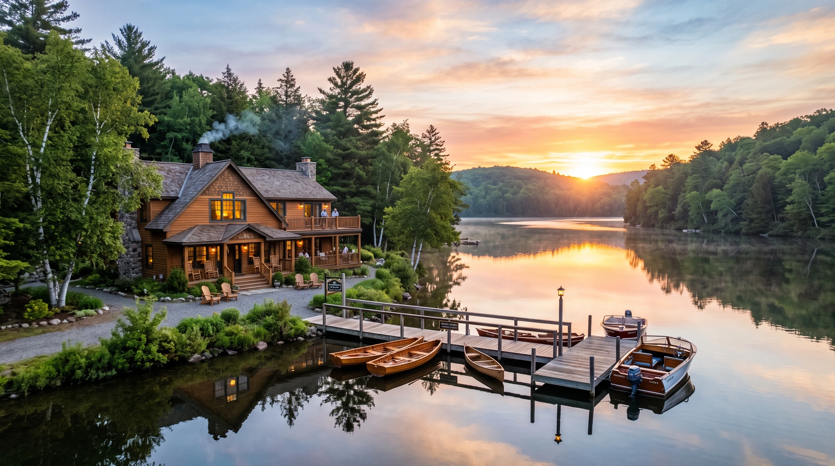 Lakefront lodging in North Webster