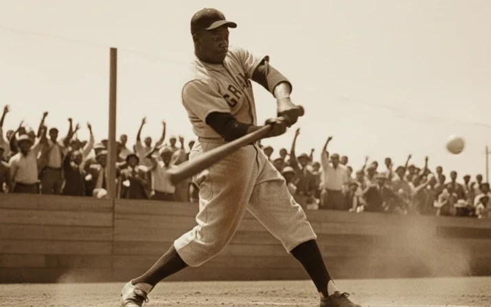 Josh Gibson swing analysis showing his powerful and compact hitting mechanics.