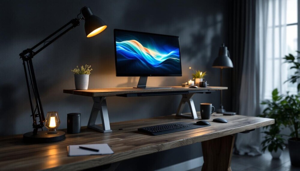 Collection of ergonomic standing desk accessories and gifts