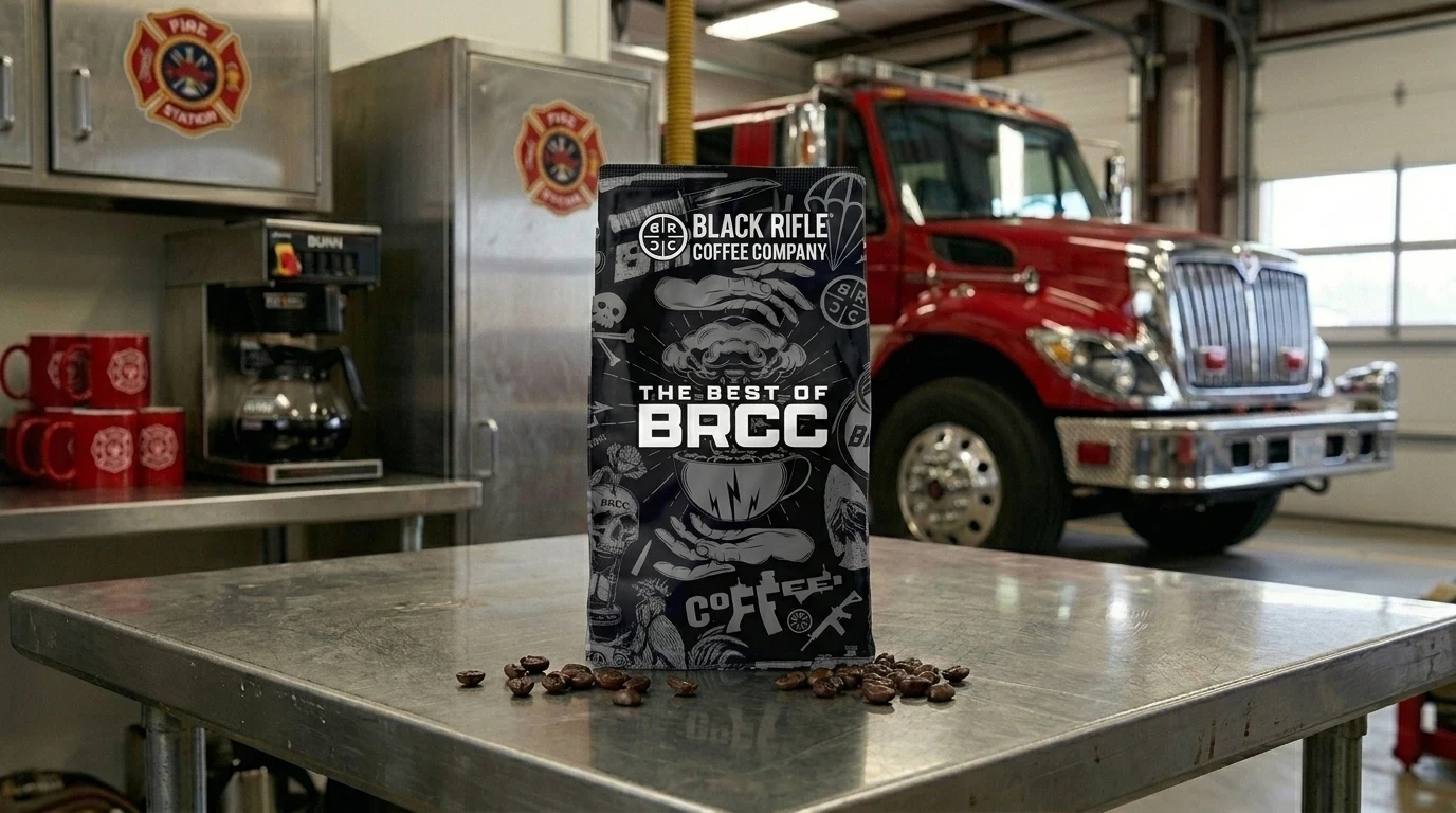 BRCC on firehouse counter at the station