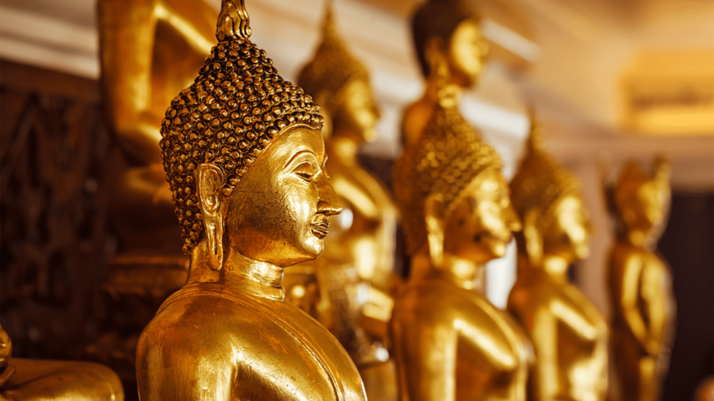 golden buddhas