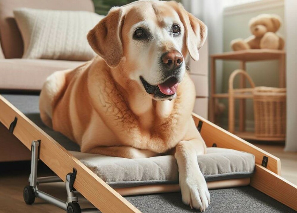 Senior Dog resting - Golden Years Paws