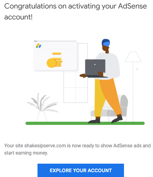 Congratulations on activating your AdSense account!