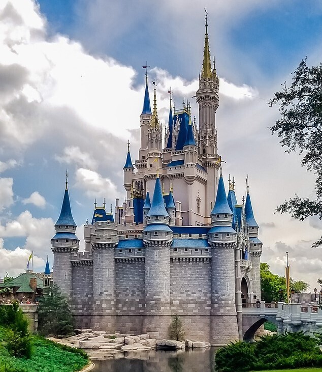 Picture of magic kingdom castle to introduce Disney Jigsaw Puzzle topic