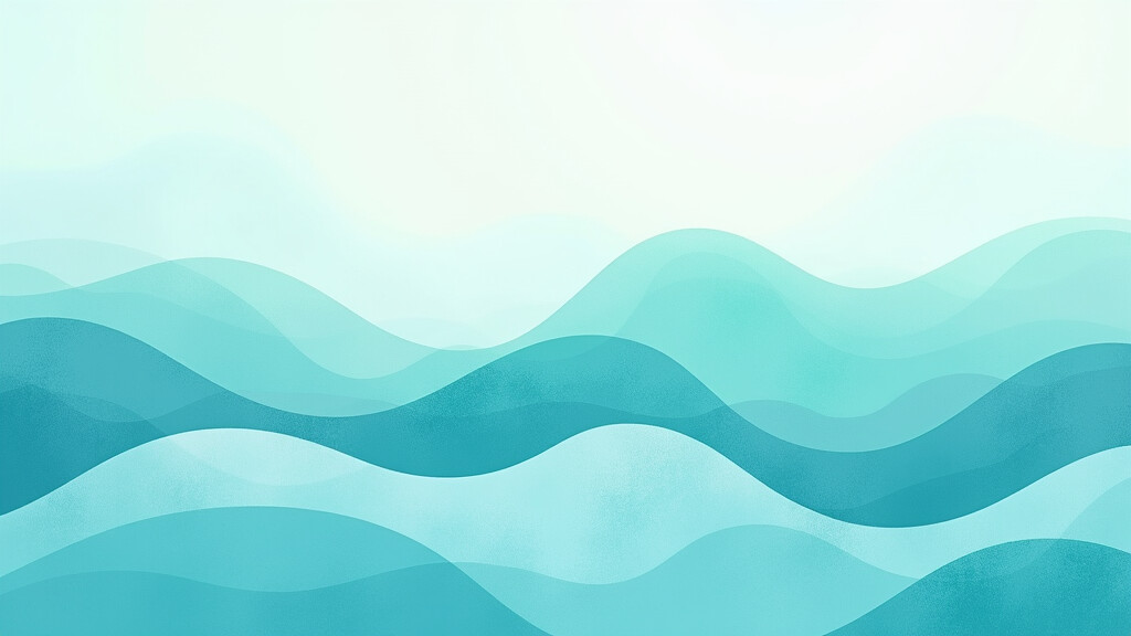 Calm tranquil abstract background with soft blue and green shapes, symbolizing relaxation and peace
