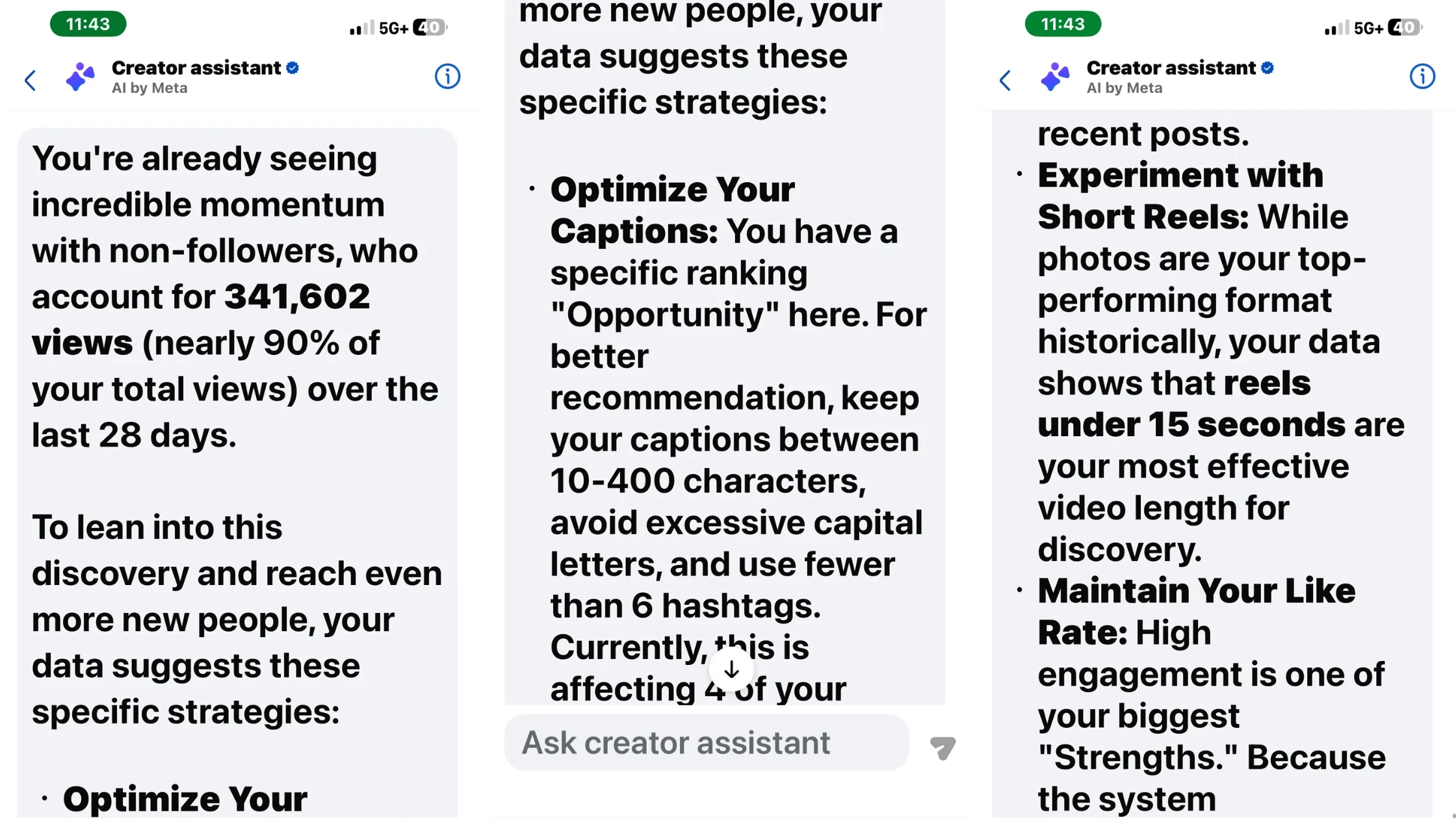 Facebook on the phone