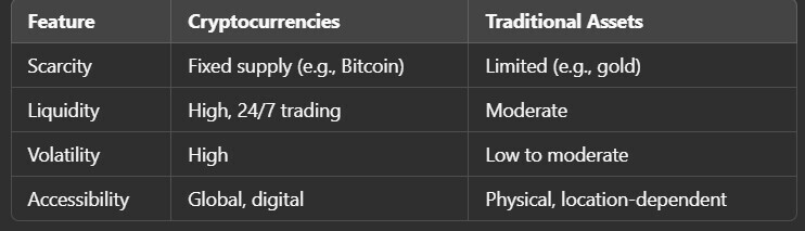 Comparing Cryptocurrencies to Traditional Inflation Hedges
