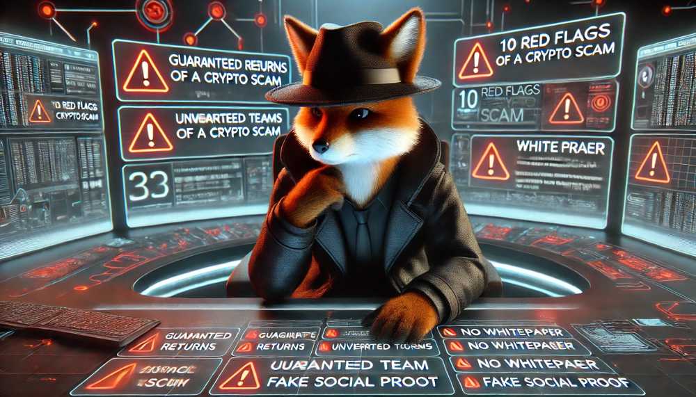 ED FLAGS that indicate a crypto scam