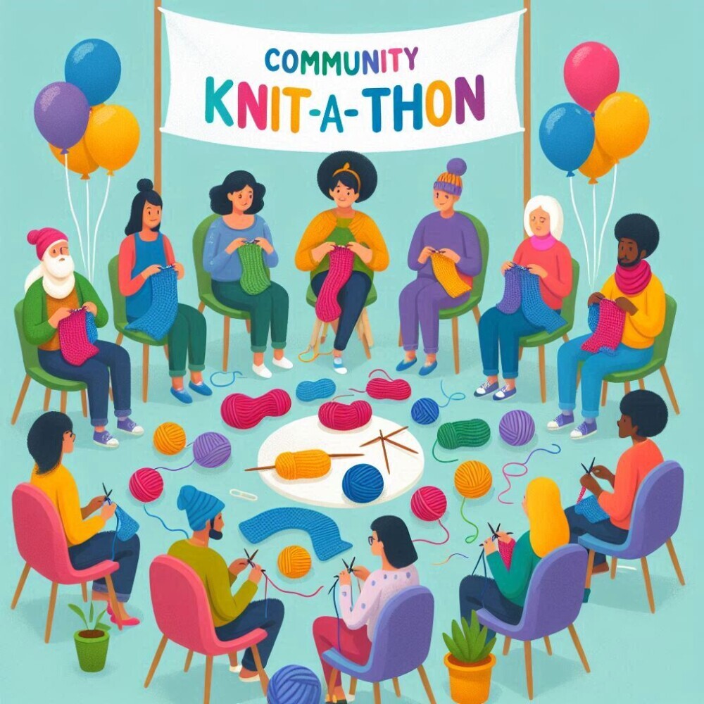 community knit-a-thon