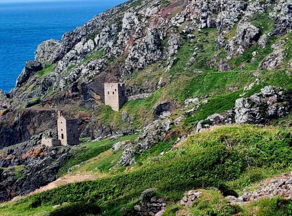 Cornish copper/tin mine on the edge of the coast